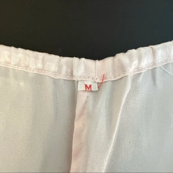 Vintage Diana Hand Embroidered Pink vintage satin intimates Set Shorts & top, M - Picture 11 of 13